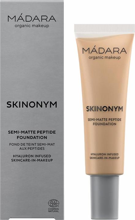 Immagine prodotto Madara MÃDARA - Trucco semi-opaco con peptidi Skinonym (Semi-Matte Peptide Foundation) 30 ml - Tonalità: (Sabbia)