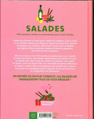 Image du produit Salades : 500 recettes variées et savoureuses pour toute l'année (Français, Collectif, 2024)