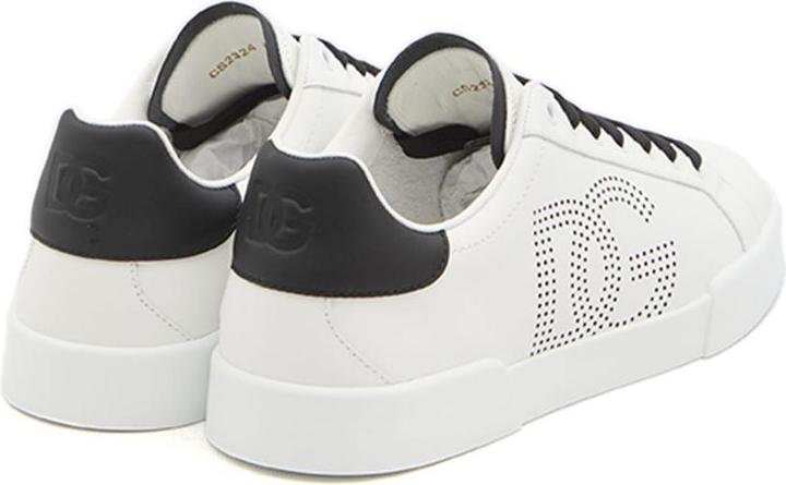 Immagine prodotto Dolce & Gabbana portofino light sneakers in black and white leather (43)