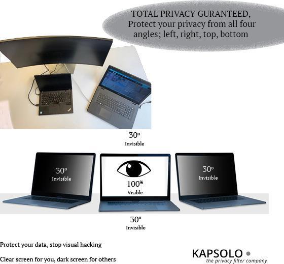 Actual product image Kapsolo 4-way privacy filter (4.70")
