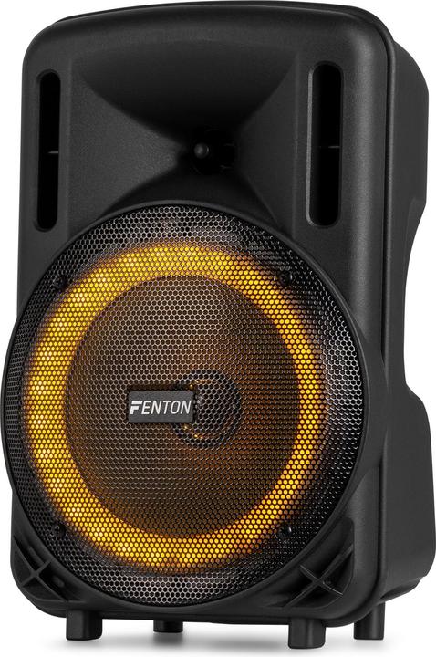 Produktbild Fenton Speaker Bluetooth - FT08LED MK2 karaoke box met LEDâ€™s, accu en microfoon - Voor (Aktiv)