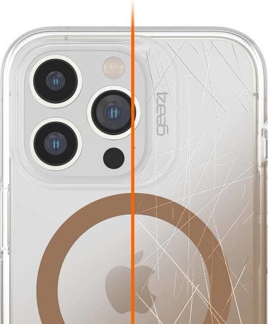 Actual product image gear4 Back Cover D3O Crystal Snap Milan iPhone 13 Pro Gold (Apple iPhone 13 Pro)