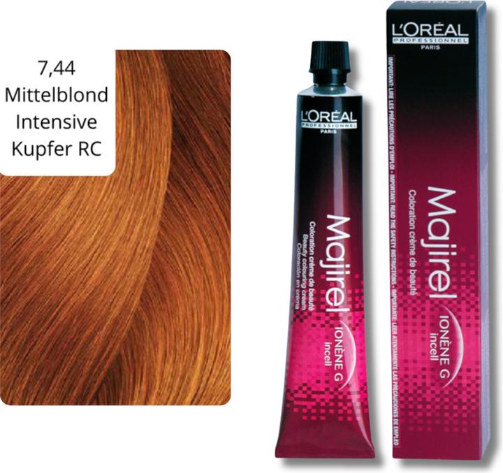 Actual product image L'Oréal Professionnel Majirel (7.44 Medium blonde intense copper RC)