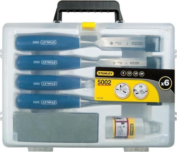 Produktbild Stanley 5002 Fasenkante Meissel Satz von 4 & Oilstone (25 mm)