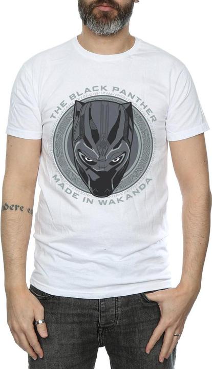 Actual product image Black Mens Made in Wakanda Cotton T-Shirt (L)