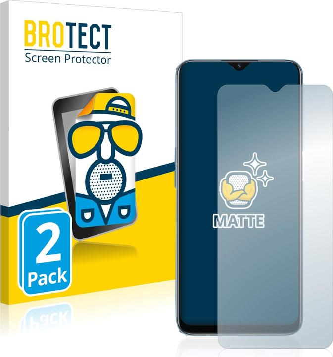 Actual product image BROTECT Anti-glare screen protector matt (2 Piece, Oppo A16)