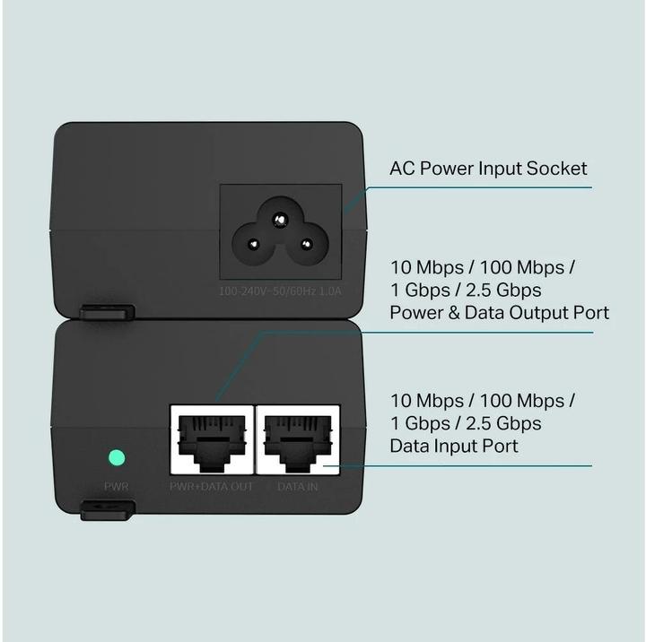 Image du produit TP-Link Injecteur PoE+ TL-POE260S (802,3at (PoE+), 30 W)