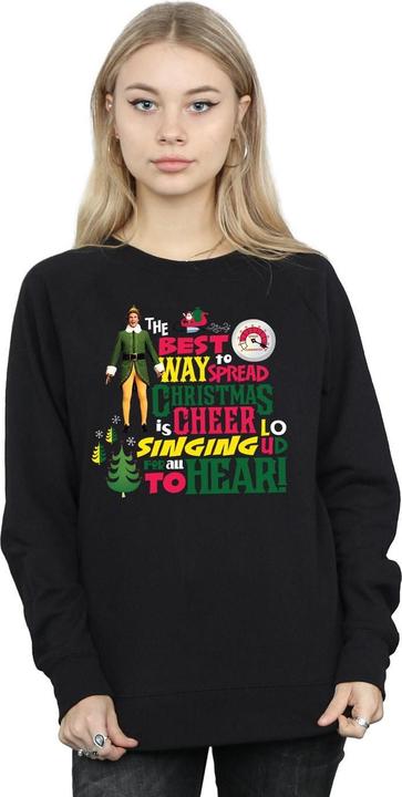 Actual product image Elf Womens/Ladies Christmas Cheer Sweatshirt (XL)