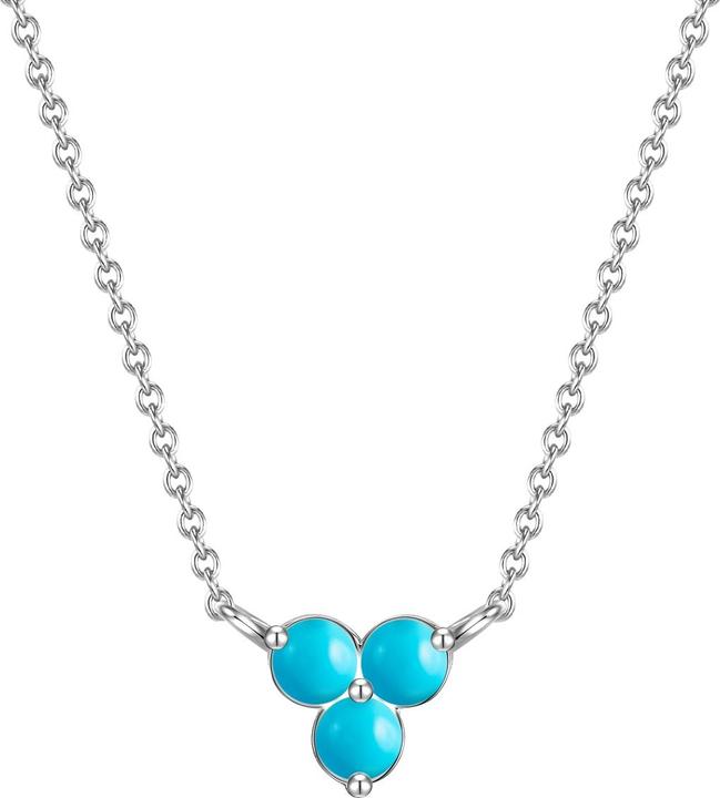 Produktbild Glanzstücke München Damen Sterling Silber Türkis (rek.) silber 40,0 cm Basiskette + 5,0 cm Verlängerung - 28495 (Sterling Silber, 40 - 45 cm)