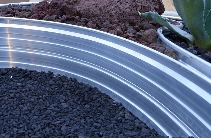 Produktbild Green Split Baumring aus Alu Höhe 140 mm Durchmesser 1.2 m (120 cm)