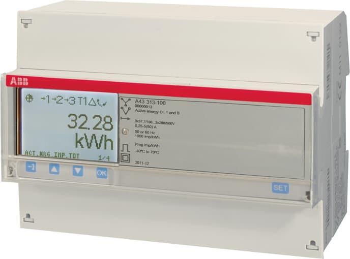 Actual product image ABB A43 313-100 Three-phase meter, M-Bus