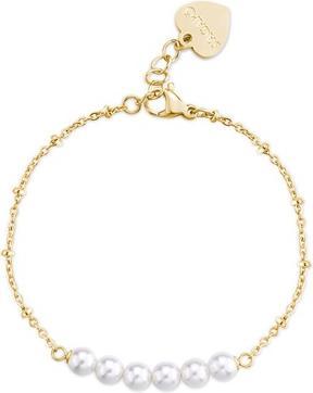 Sagapo S'Agapõ - Elegant gold-plated bracelet with pearls Wisdom SWI20