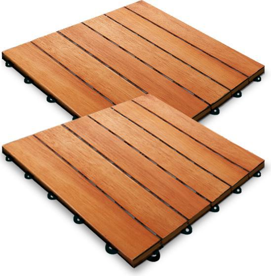 Actual product image Deuba 33x wooden tile (33 x, 30 x 30 cm)