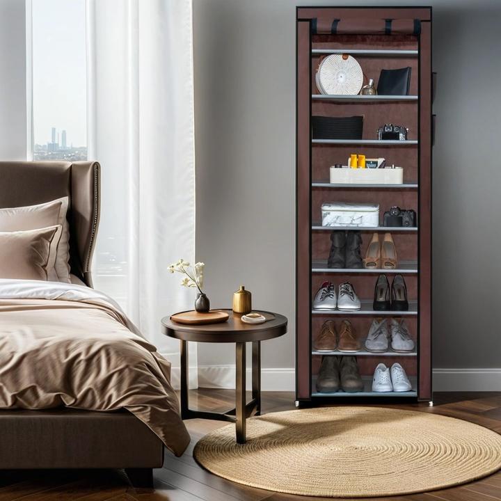 Actual product image Intirilife Faltbarer Stoffschrank (58 x 28 x 170 cm)