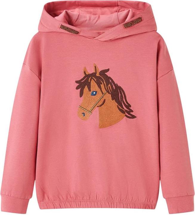 Produktbild VidaXL Kinder-Kapuzenpullover Altrosa 116,Material: 95 % Baumwolle (116)