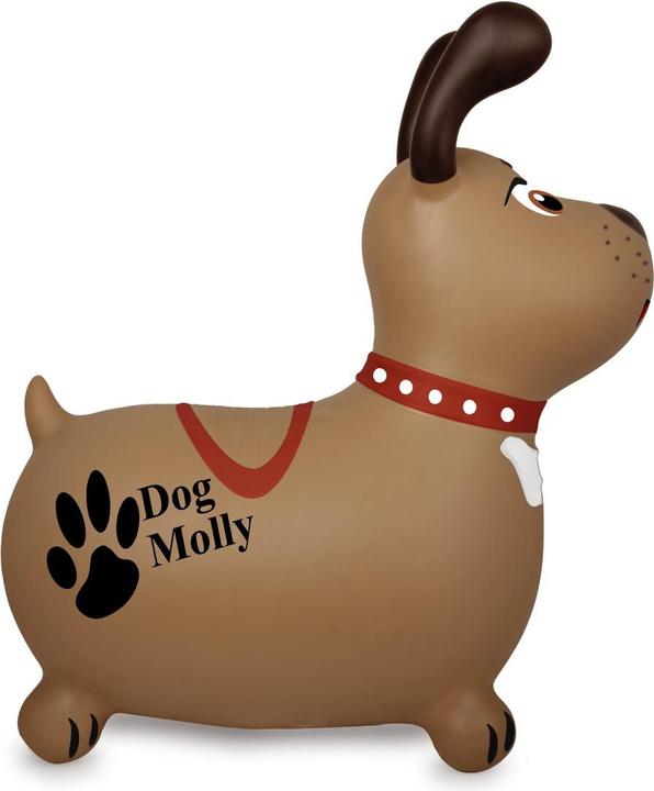 Produktbild Braun Hüpftier Dog Molly mit Pumpe