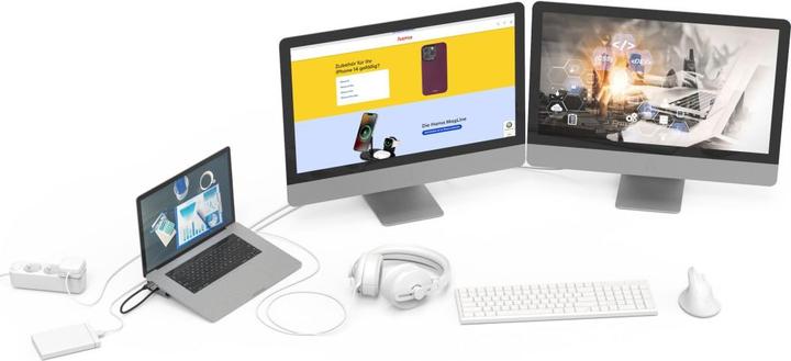 Immagine prodotto Hama Connect2Office Basic V2 (USB-C, 9 Porti)