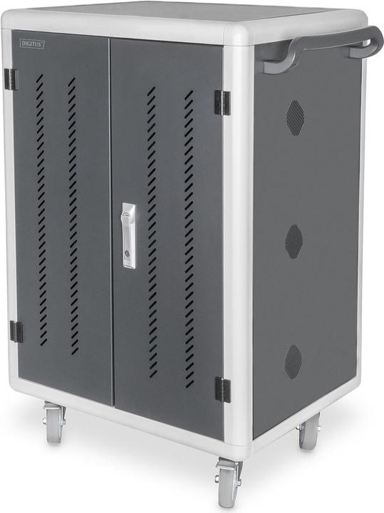 Digitus Mobiler Ladeschrank, 15.6", USB-C 30 Ladestationen, PDU, Lüfter, 1260 x 824 x 650 mm