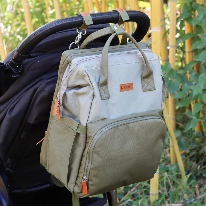 Image du produit Liini Sac à dos à langer olive rPET