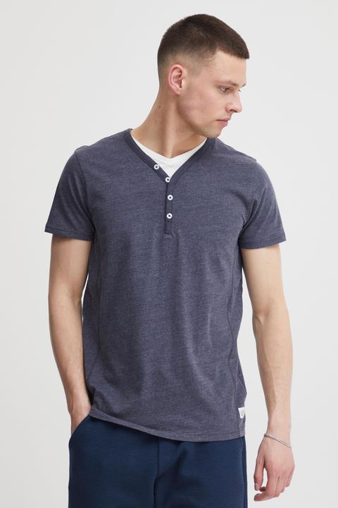 Image du produit Solid Dorian T-shirt À Manches Courtes Pour Homme Avec Col Grandad (XXL)