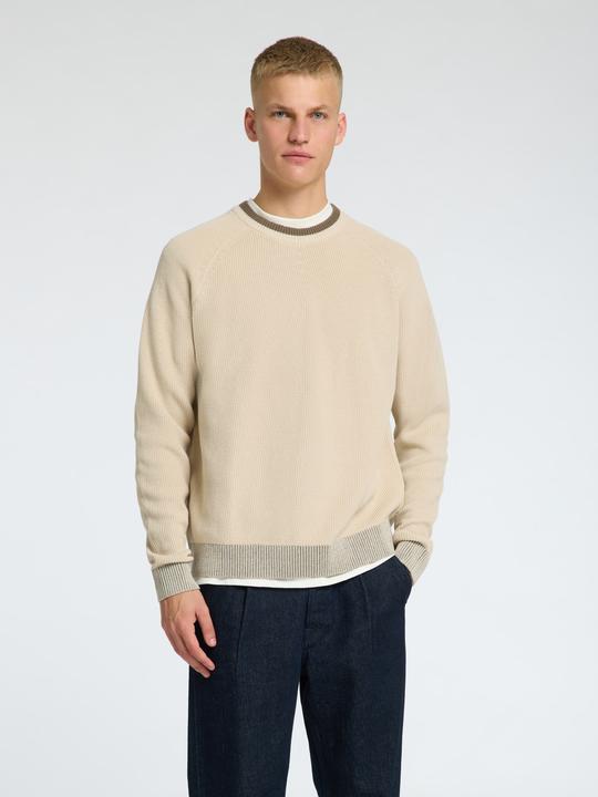 Actual product image Selected Homme 100% cotton jumper with round neckline (XXL)