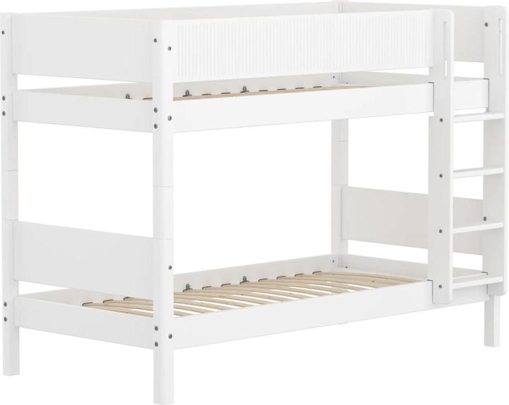 Produktbild Flexa Etagenbett White mit Rillen (90 x 200 cm)