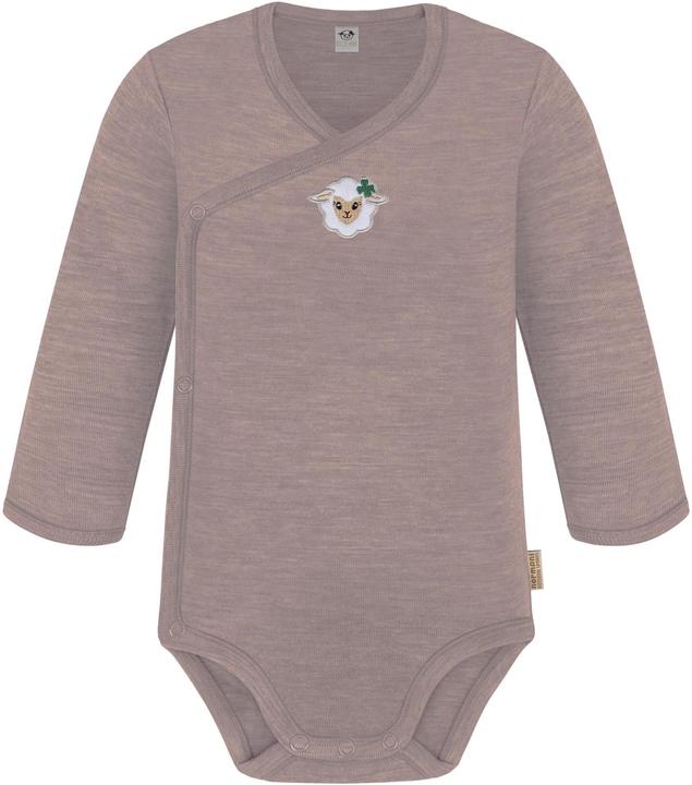 Normani 3er Pack Baby Merino Langarm Wickelbody für Junge und Mädchen - 9355