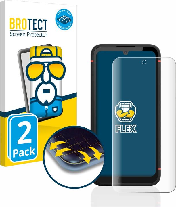 Produktbild BROTECT Full-Cover Displayschutz (2 Stück, Gigaset GX4)