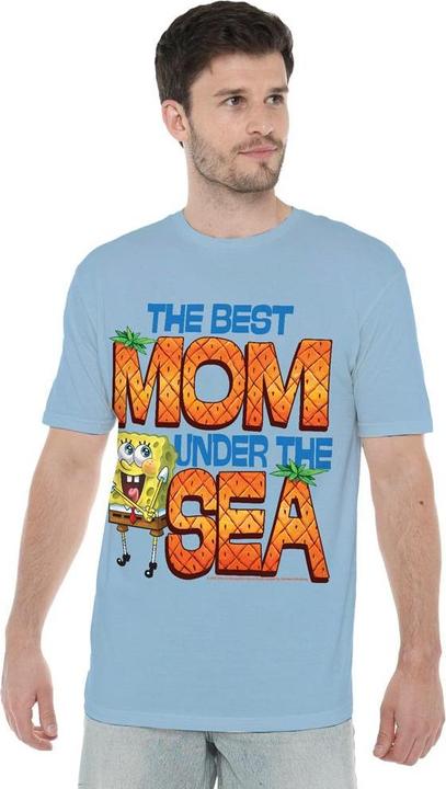 Immagine prodotto Spongebob Squarepants Best Mom Under The Sea Maglietta Festa della Mamma Uomo (XXL)