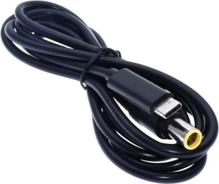 Produktbild PowerGuard USB-C auf Lenovo IBM Thinkpad Kabel rundem Stecker (7.9 x 5.4 mm) 1.5m (90 W)