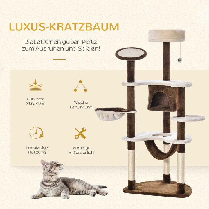 Produktbild Jamb Kratzbaum (153 cm, Creme-Kaffeebraun)