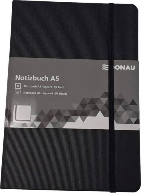 Actual product image Donau Notebook A5 squared (A5, Checked, Hardcover)