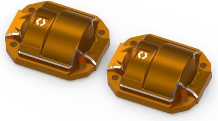 HPI Aluminium Diff Abdeckung (Orange/2Stk)