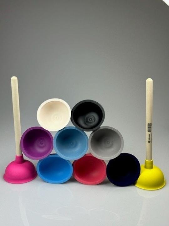 Actual product image De Beer Innovations Drain cleaner plunger and suction cup, light yellow (1 pcs.)