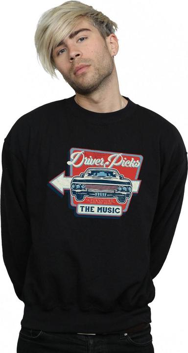 Immagine prodotto Supernatural Driver Picks The Music Felpa Uomo (4XL)