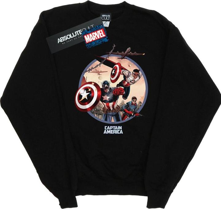 Produktbild Captain America And Falcon In Battle Sweatshirt (XXL)