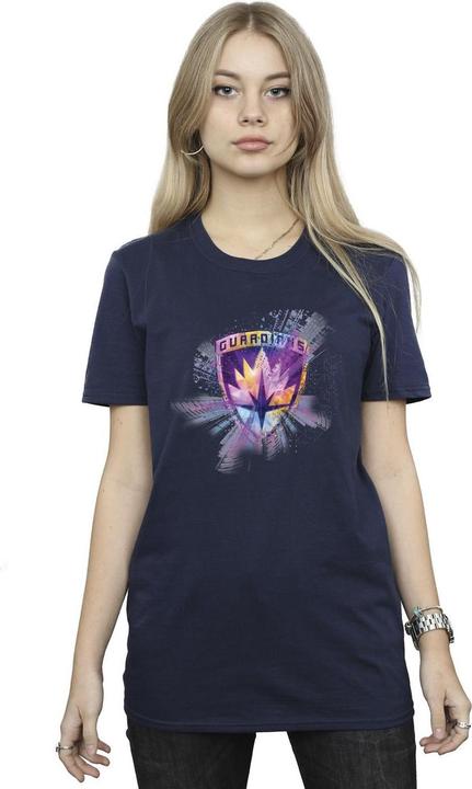 Actual product image Womens/Ladies Guardians Of The Galaxy Abstract Star Lord Cotton Boyfriend T-Shirt (M)