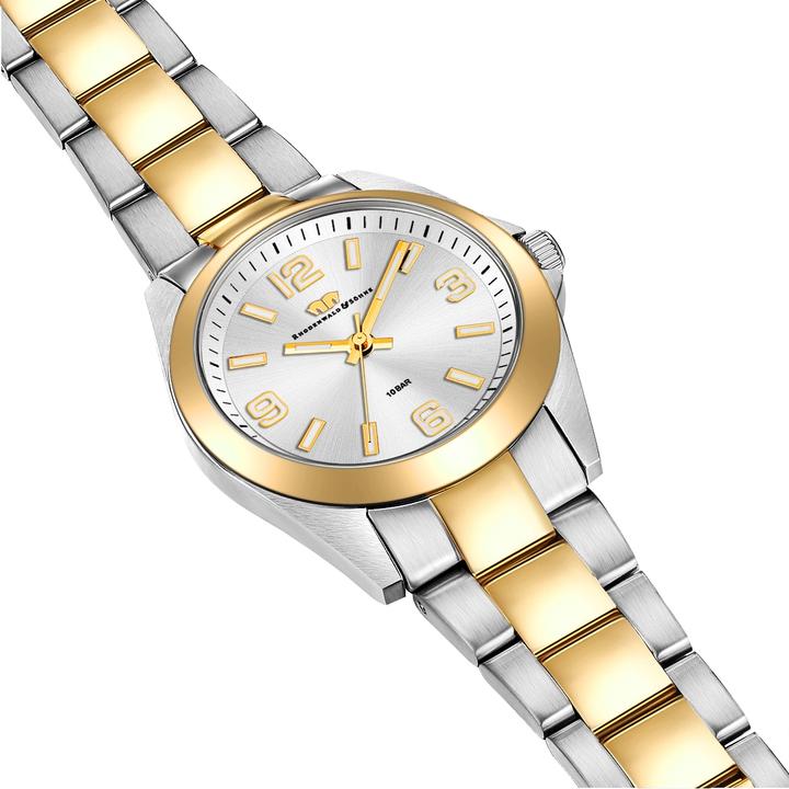 Produktbild Damen Quarzuhr Majestia Edelstahl Silber/Gelbgold - 32448 (Analoguhr, 37.50 mm)