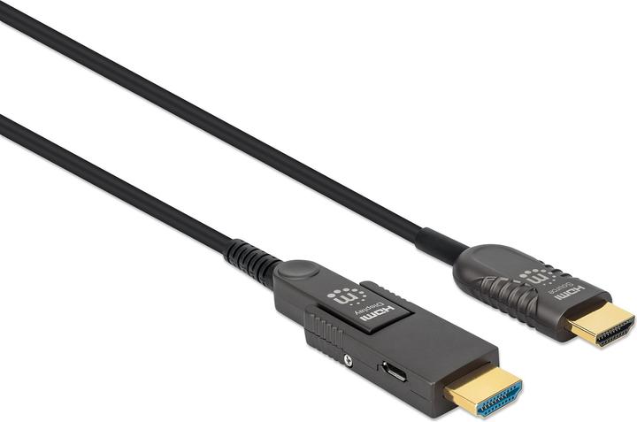 Immagine prodotto Manhattan Cavo attivo ad alta velocità in fibra ottica HDMI con connettore staccabile (100 m, HDMI)
