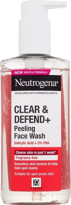 Neutrogena Clear & Defend+ Peeling Face Wash (Esfoliazione, 200 ml)