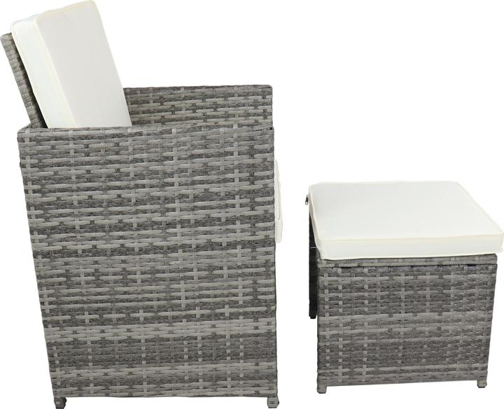 Produktbild VCM 7-tlg Sitzgruppe Gartenmöbel Set Rattan (170 cm)