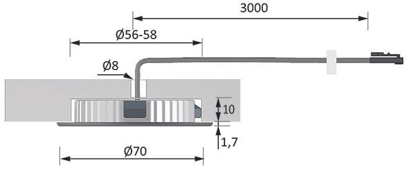 Actual product image Halemeier LED recessed/mounted lights PowerLite Plus 12 V (157 lm)