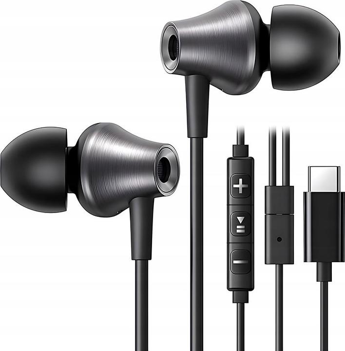 Ugreen EP105 wired in-ear headphones, USB-C, 1.2m (black)