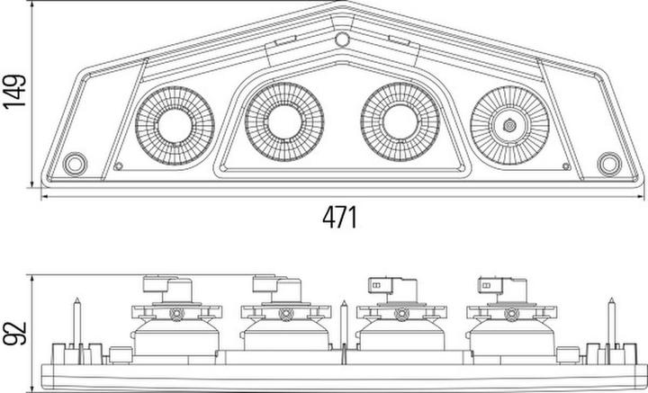 Immagine prodotto Hella Fanale posteriore destro con tecnologia ibrida per HYMER