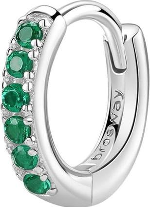Produktbild Brosway Silver hoop single earring Fancy Life Green FLG80