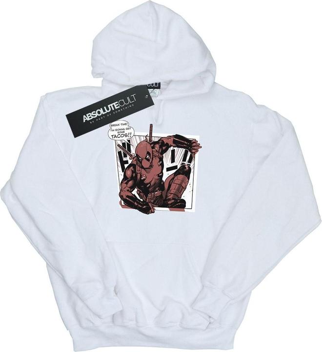 Actual product image Mens Deadpool Breaktime Tacos Hoodie (M)