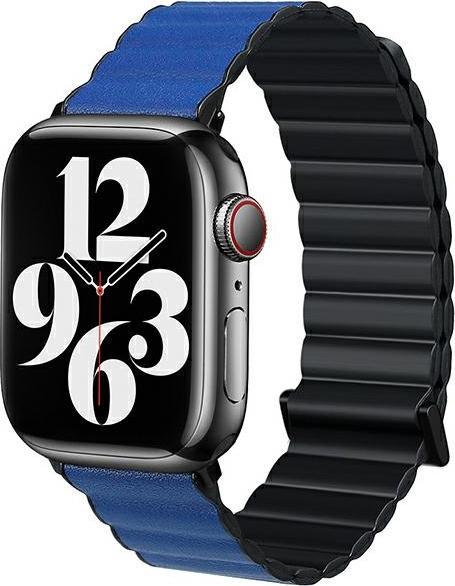 Produktbild Beline pasek Apple Watch Magnetic Pro 38/40/41mm czarno/niebieski black/blue box (Kunststoff, Silikon, ecological leather)
