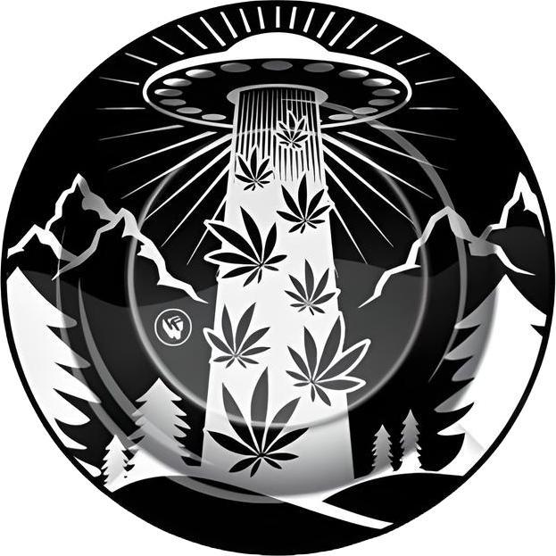 Produktbild Metall-Aschenbecher 420 ALIENS UFO