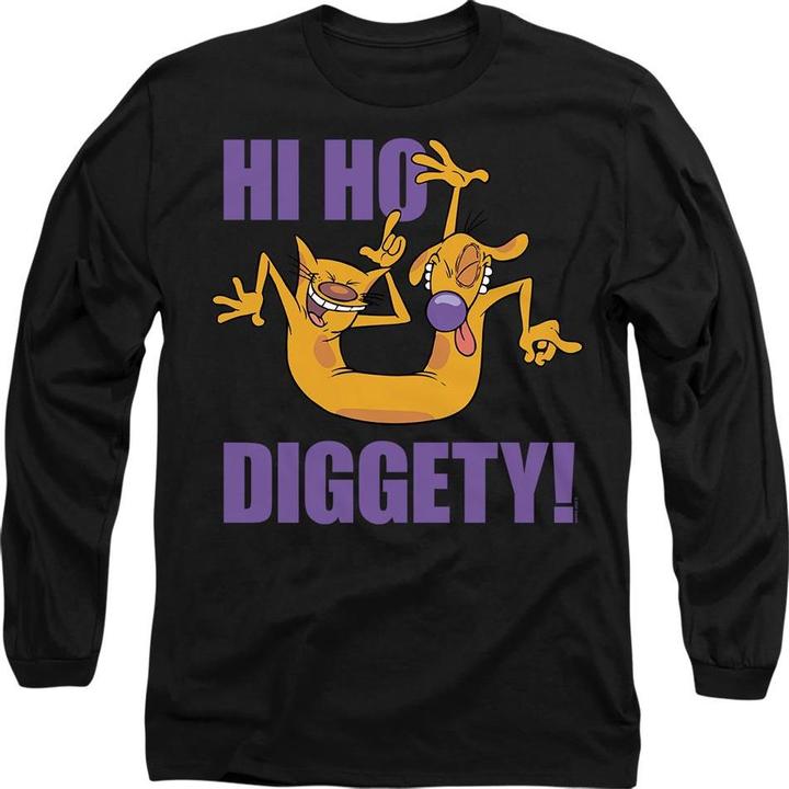 Actual product image CatDog Unisex Adult Hi Ho Diggety T-Shirt (L)