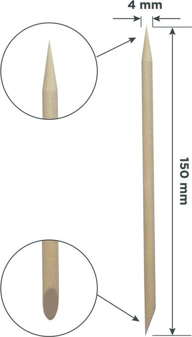 Produktbild Staleks Orangenholz-Stäbchen EXPERT 150 mm 100 Stk.